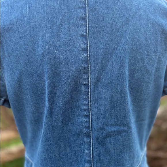 Guess Denim Zip Front Dress sz Lg - Picture 7 of 8